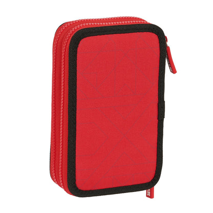 Creion dublu Sevilla Fútbol Club Negru Roșu 12.5 x 19.5 x 4 cm (28 Piese) - Birou și papetărie, Material școlar și educațional