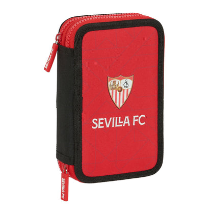 Creion dublu Sevilla Fútbol Club Negru Roșu 12.5 x 19.5 x 4 cm (28 Piese) - Birou și papetărie, Material școlar și educațional