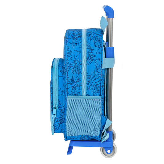 Ghiozdan cu Roți Stitch Albastru 26 x 34 x 11 cm - Birou și papetărie, Material școlar și educațional