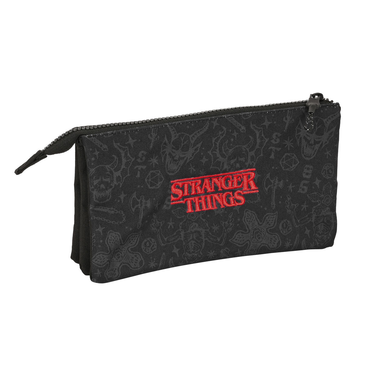 Penar dublu Stranger Things Negru 22 x 12 x 3 cm - Birou și papetărie, Material școlar și educațional