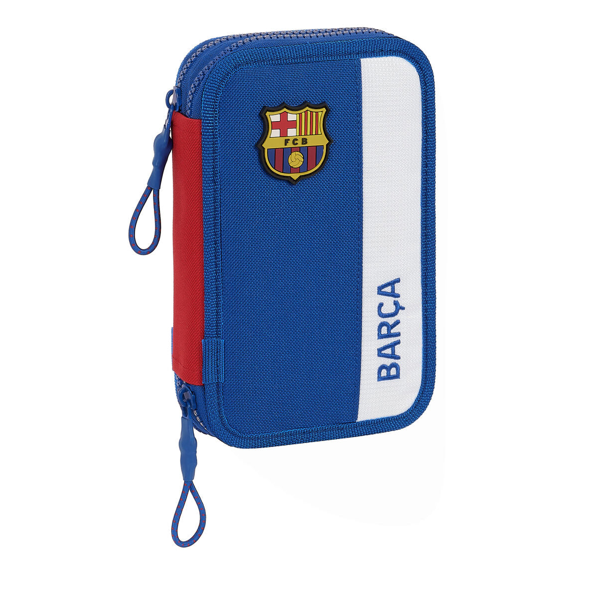 Creion dublu F.C. Barcelona Albastru Castaniu 12.5 x 19.5 x 4 cm (28 Piese) - Birou și papetărie, Material școlar și educațional