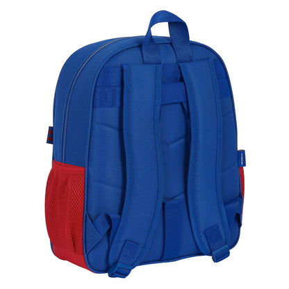 Ghiozdan F.C. Barcelona Albastru Castaniu 32 X 38 X 12 cm - Birou și papetărie, Material școlar și educațional