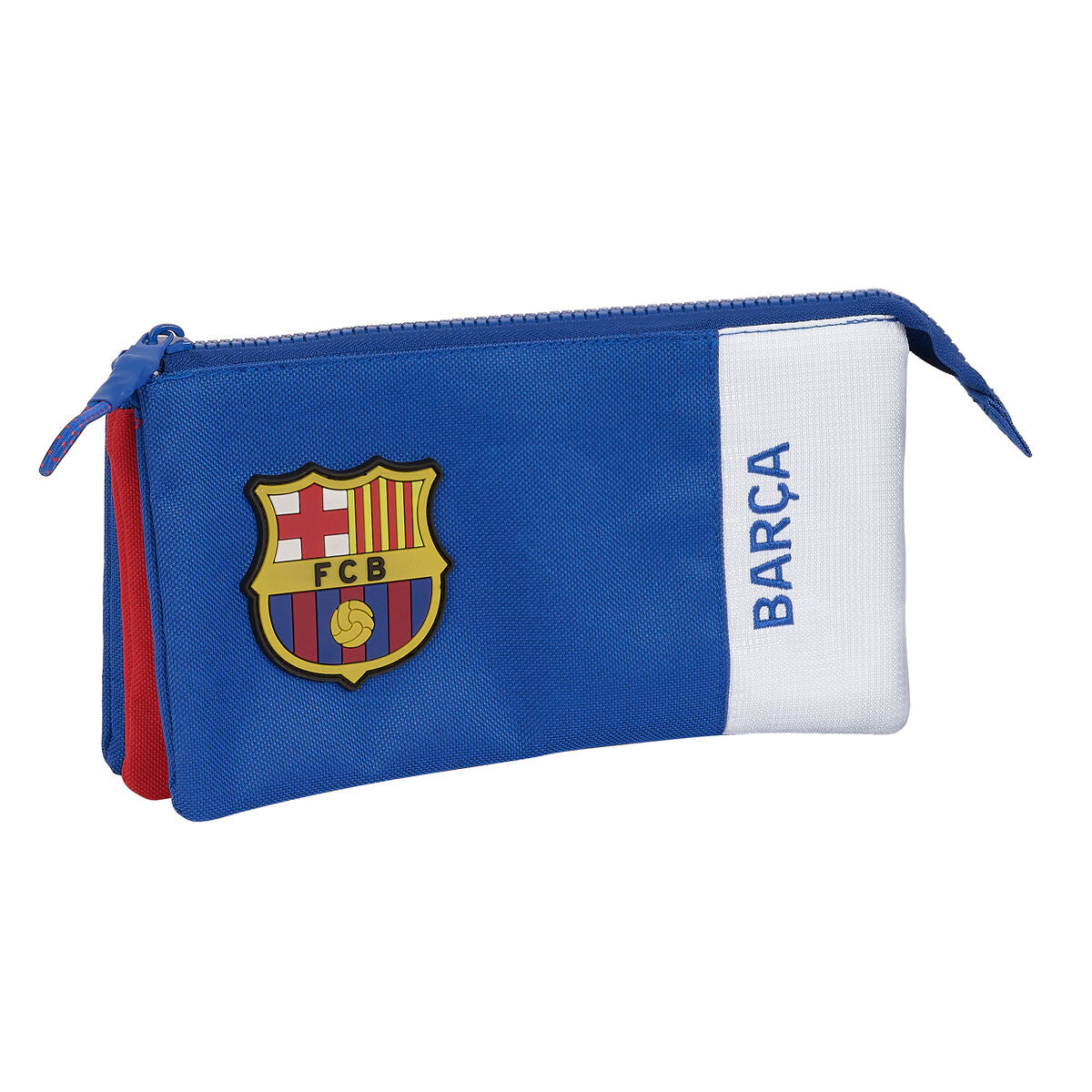 Penar dublu F.C. Barcelona Albastru Castaniu 22 x 12 x 3 cm - Birou și papetărie, Material școlar și educațional