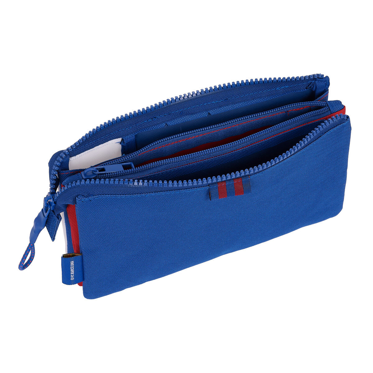 Penar dublu F.C. Barcelona Albastru Castaniu 22 x 12 x 3 cm - Birou și papetărie, Material școlar și educațional