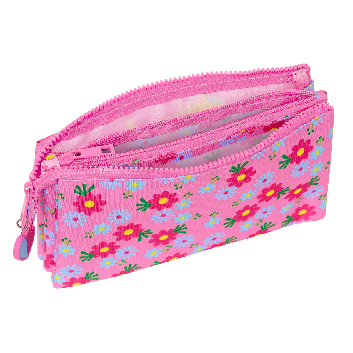 Penar triplu Trolls Roz 22 x 12 x 3 cm - Birou și papetărie, Material școlar și educațional