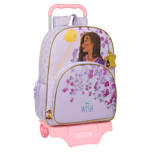 Ghiozdan cu Roți Wish Liliachiu 33 x 42 x 14 cm - Birou și papetărie, Material școlar și educațional
