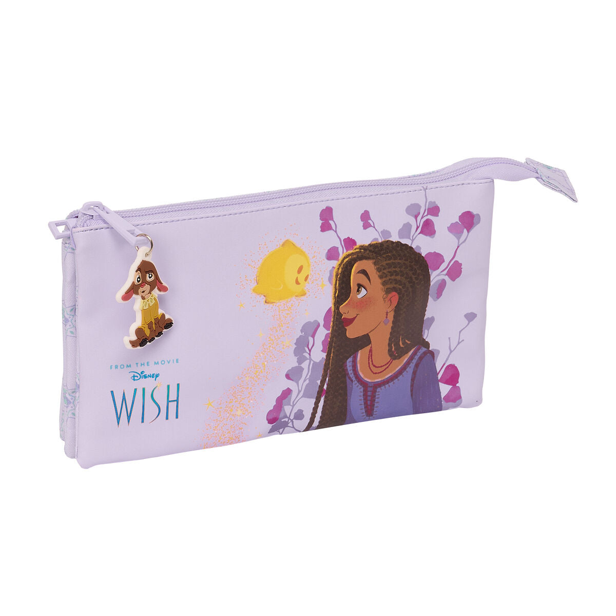 Penar triplu Wish Liliachiu 22 x 12 x 3 cm - Birou și papetărie, Material școlar și educațional