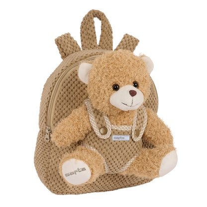 Rucsac pentru Copii Safta Urs de Pluș Maro 23 x 27 x 7,5 cm - Birou și papetărie, Material școlar și educațional