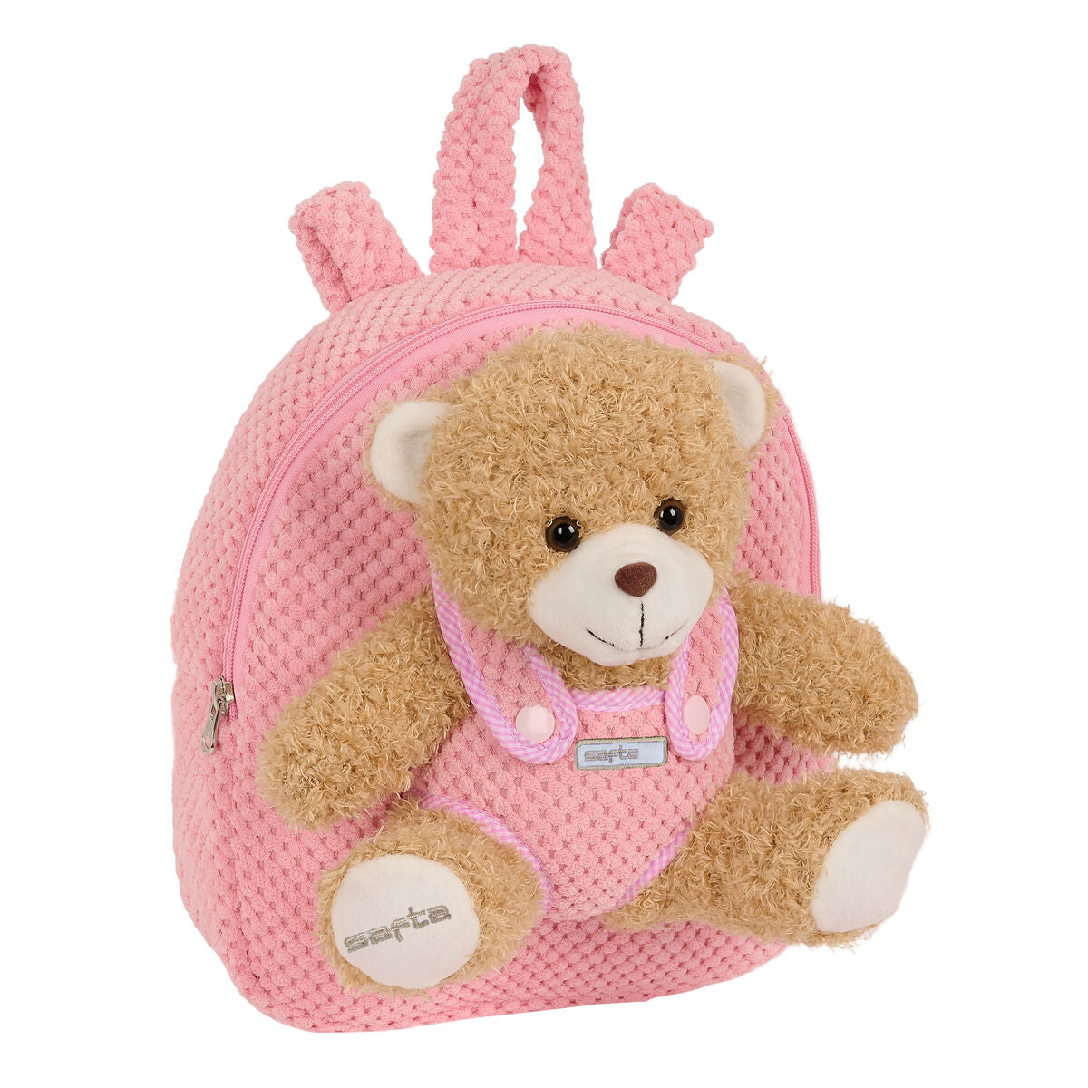 Rucsac pentru Copii Safta Urs de Pluș Roz 23 x 27 x 7,5 cm - Birou și papetărie, Material școlar și educațional