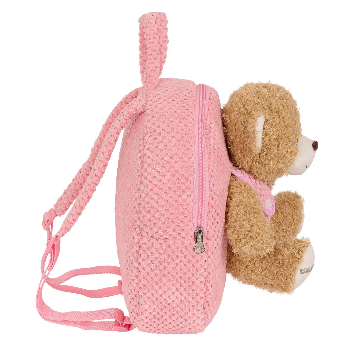 Rucsac pentru Copii Safta Urs de Pluș Roz 23 x 27 x 7,5 cm - Birou și papetărie, Material școlar și educațional