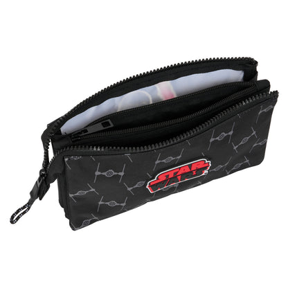 Penar dublu Star Wars The fighter Negru 22 x 12 x 3 cm - Birou și papetărie, Material școlar și educațional
