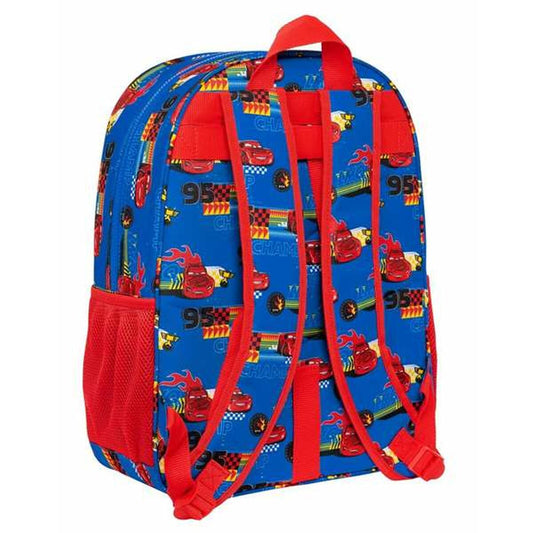 Ghiozdan Cars Race Ready Albastru 33 x 42 x 14 cm - Birou și papetărie, Material școlar și educațional