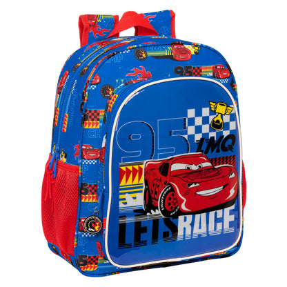 Ghiozdan Cars Race ready Albastru 32 X 38 X 12 cm - Birou și papetărie, Material școlar și educațional
