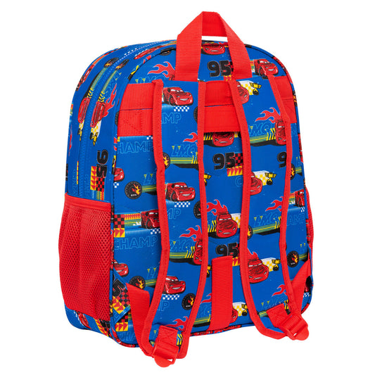 Ghiozdan Cars Race ready Albastru 32 X 38 X 12 cm - Birou și papetărie, Material școlar și educațional