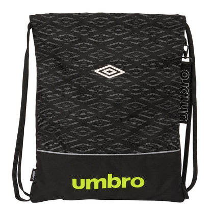 Geantă Rucsac cu Bretele Umbro Lima Negru 35 x 40 x 1 cm - Birou și papetărie, Material școlar și educațional