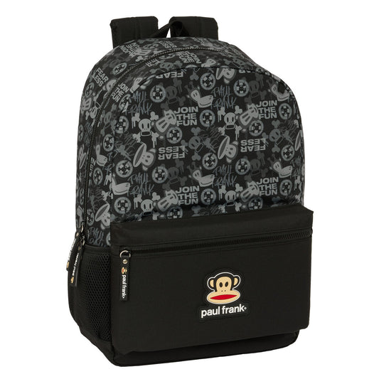 Ghiozdan Paul Frank Join the fun Negru 30 x 46 x 14 cm - Birou și papetărie, Material școlar și educațional