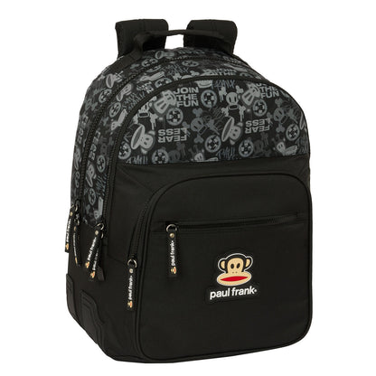 Ghiozdan Paul Frank Join the fun Negru 32 x 42 x 15 cm - Birou și papetărie, Material școlar și educațional