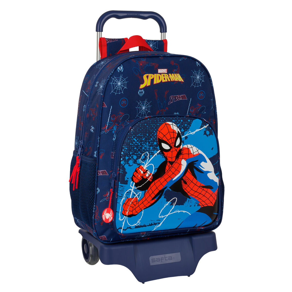 Ghiozdan cu Roți Spider-Man Neon Bleumarin 33 x 42 x 14 cm - Birou și papetărie, Material școlar și educațional
