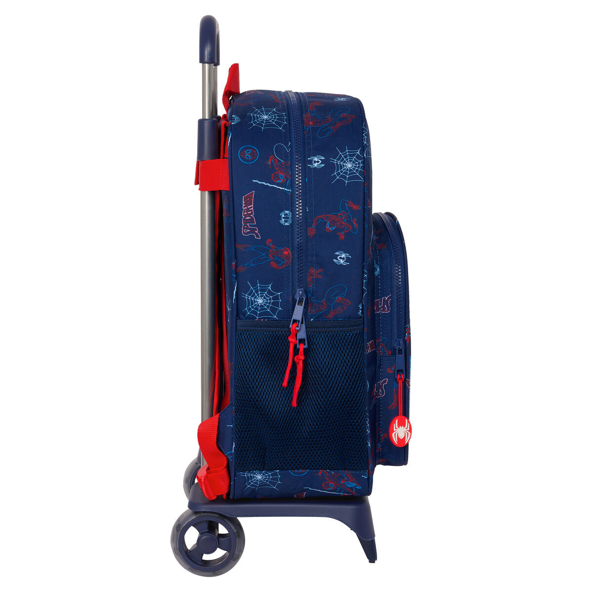 Ghiozdan cu Roți Spider-Man Neon Bleumarin 33 x 42 x 14 cm - Birou și papetărie, Material școlar și educațional
