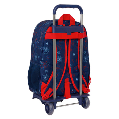 Ghiozdan cu Roți Spider-Man Neon Bleumarin 33 x 42 x 14 cm - Birou și papetărie, Material școlar și educațional