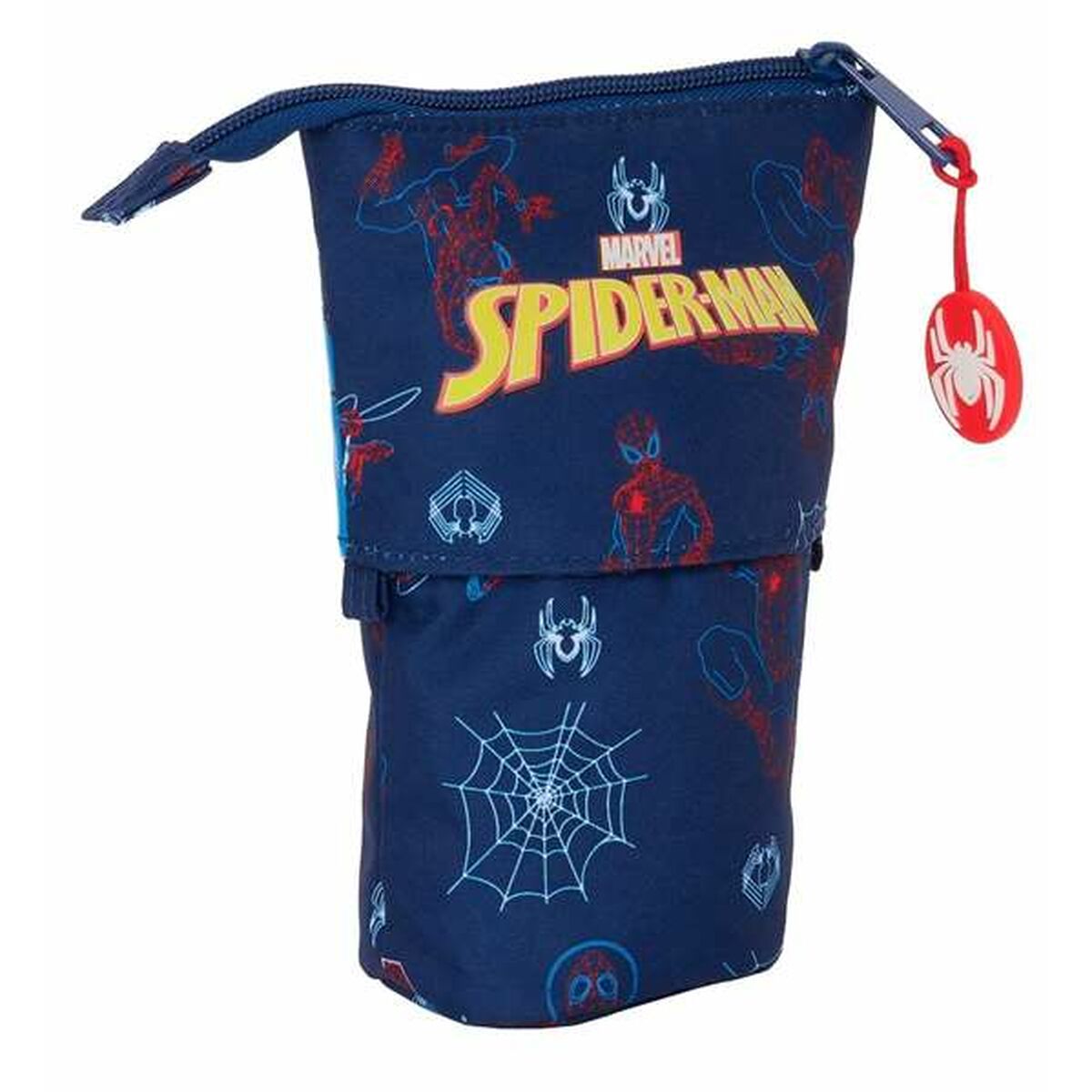 Geantă Universală Spider-Man Neon Bleumarin 8 x 19 x 6 cm - Birou și papetărie, Material școlar și educațional