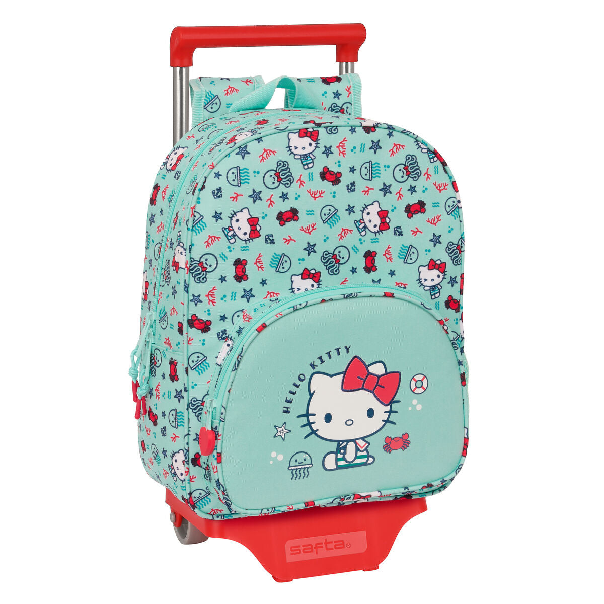 Ghiozdan cu Roți Hello Kitty Sea lovers Turquoise 26 x 34 x 11 cm - Birou și papetărie, Material școlar și educațional