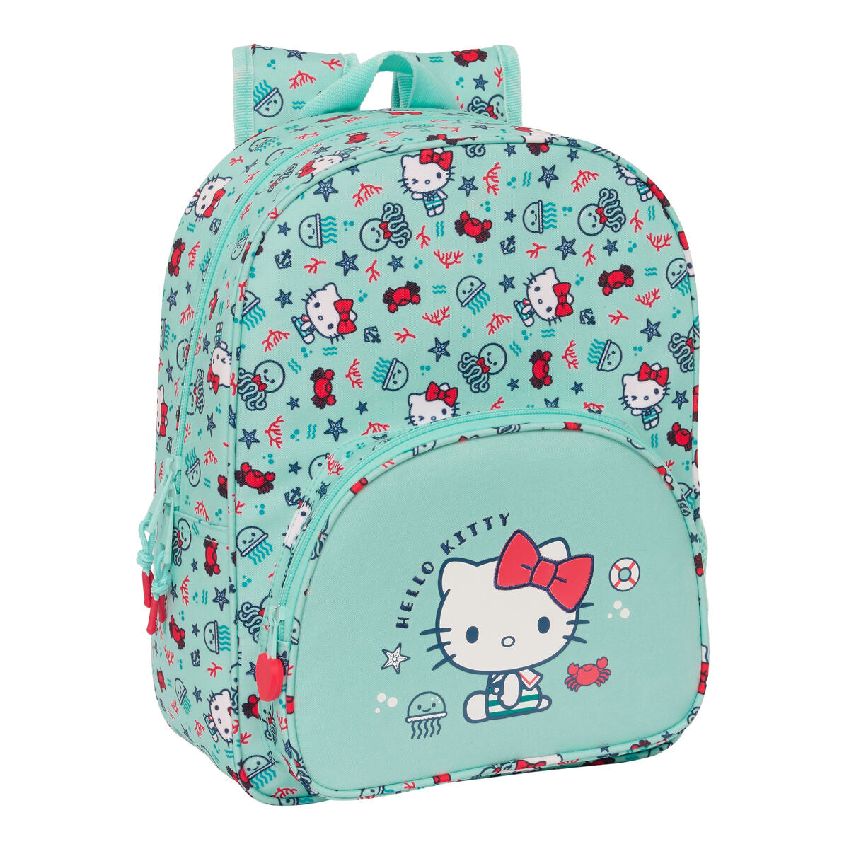 Ghiozdan Hello Kitty Sea lovers Turquoise 26 x 34 x 11 cm - Birou și papetărie, Material școlar și educațional