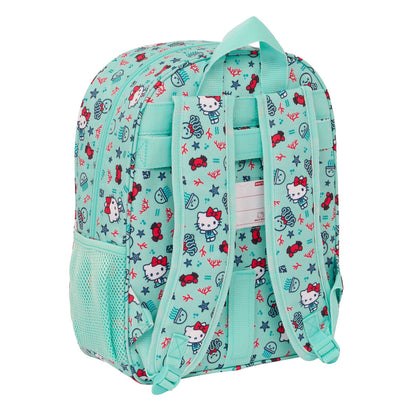 Ghiozdan Hello Kitty Sea lovers Turquoise 26 x 34 x 11 cm - Birou și papetărie, Material școlar și educațional