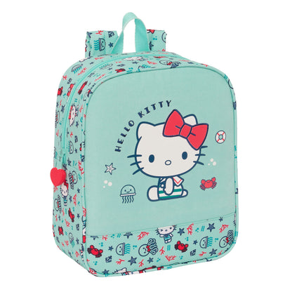 Rucsac pentru Copii Hello Kitty Sea lovers Turquoise 22 x 27 x 10 cm - Birou și papetărie, Material școlar și educațional