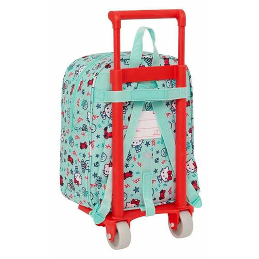 Ghiozdan cu Roți Hello Kitty Sea lovers Turquoise 22 x 27 x 10 cm - Birou și papetărie, Material școlar și educațional