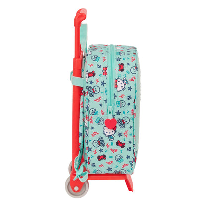 Ghiozdan cu Roți Hello Kitty Sea lovers Turquoise 22 x 27 x 10 cm - Birou și papetărie, Material școlar și educațional
