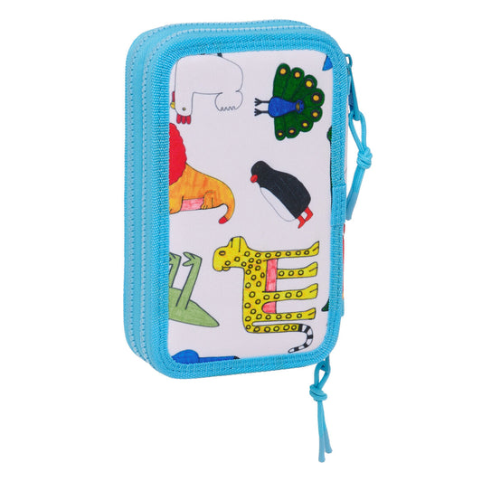 Creion dublu Algo de Jaime Alb 12.5 x 19.5 x 4 cm (28 Piese) - Birou și papetărie, Material școlar și educațional