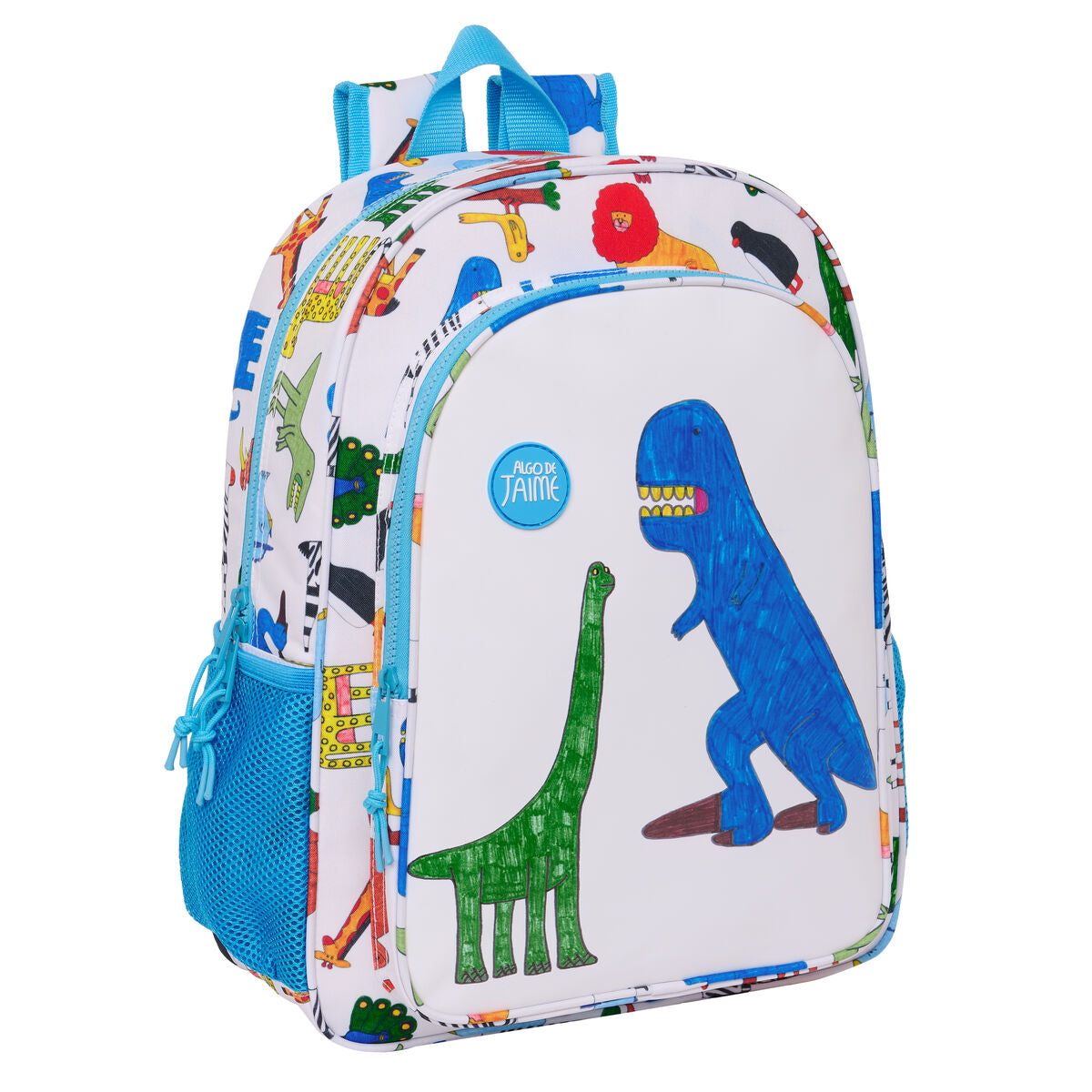 Ghiozdan Algo de Jaime Alb 33 x 42 x 14 cm - Birou și papetărie, Material școlar și educațional