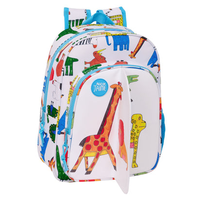 Ghiozdan Algo de Jaime Alb 26 x 34 x 11 cm - Birou și papetărie, Material școlar și educațional