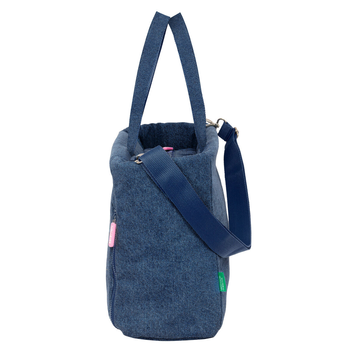 Geantă Benetton Denim Albastru 40 x 31 x 17 cm - Bagaje, Genți de mână