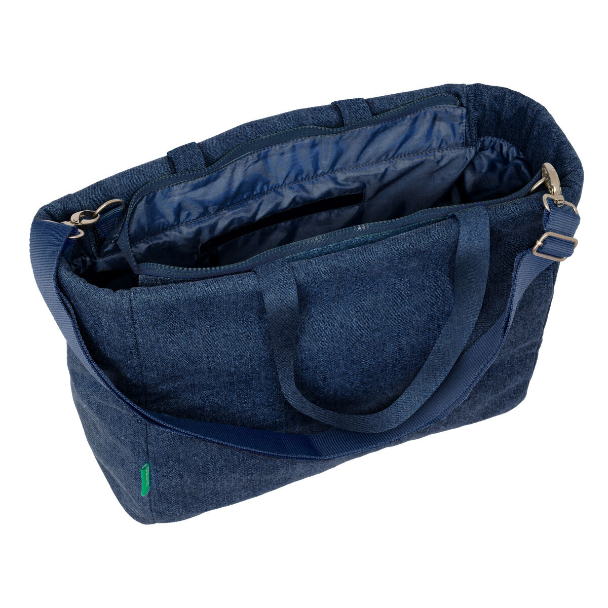 Geantă Benetton Denim Albastru 40 x 31 x 17 cm - Bagaje, Genți de mână