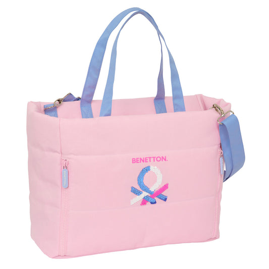 Geantă Benetton Pink Roz 40 x 31 x 17 cm - Bagaje, Genți de mână