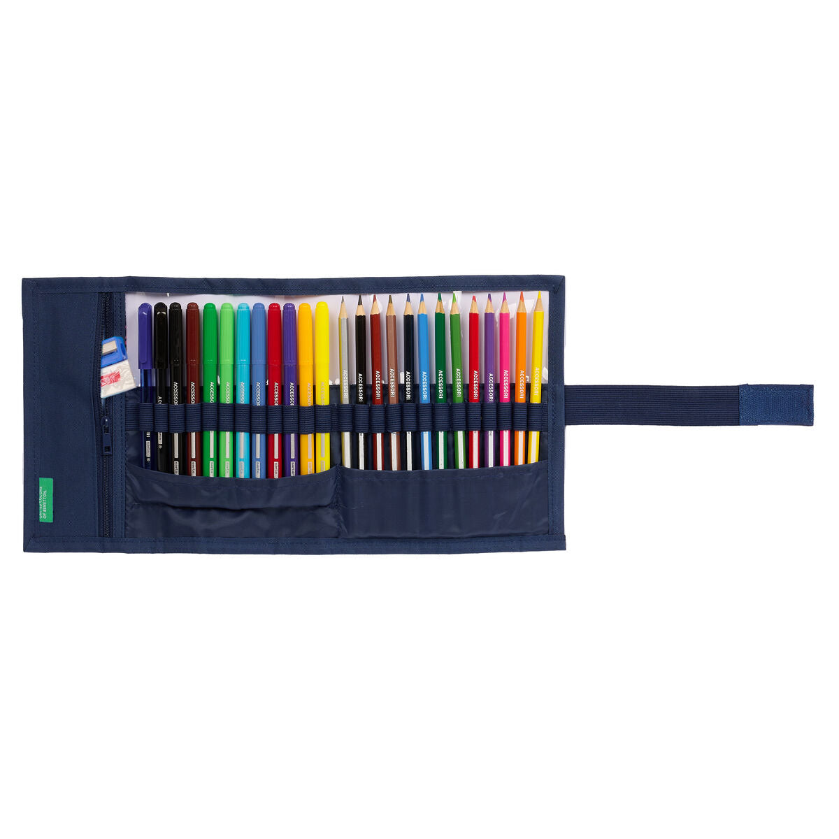 Penar Benetton Cool Bleumarin 7 x 20 x 7 cm Pliabili 27 Piese - Birou și papetărie, Material școlar și educațional