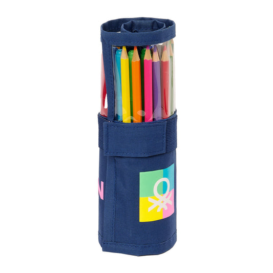Penar Benetton Cool Bleumarin 7 x 20 x 7 cm Pliabili 27 Piese - Birou și papetărie, Material școlar și educațional