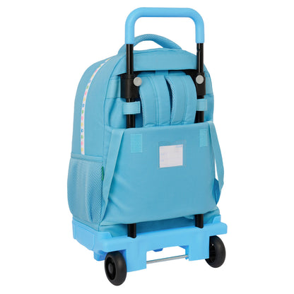 Ghiozdan Benetton Spring Albastru celest 33 x 45 x 22 cm - Birou și papetărie, Material școlar și educațional