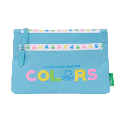 Penar Școlar Benetton Spring Albastru celest 23 x 16 x 3 cm - Birou și papetărie, Material școlar și educațional