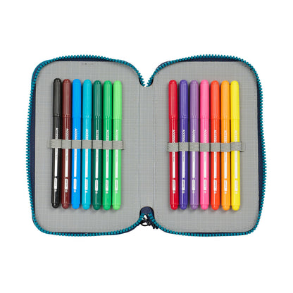 Creion dublu Munich Nautic Bleumarin 12.5 x 19.5 x 4 cm 28 Piese - Birou și papetărie, Material școlar și educațional