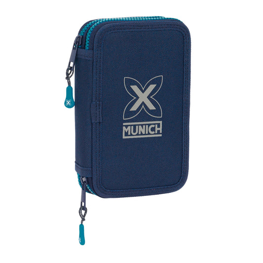Creion dublu Munich Nautic Bleumarin 12.5 x 19.5 x 4 cm 28 Piese - Birou și papetărie, Material școlar și educațional