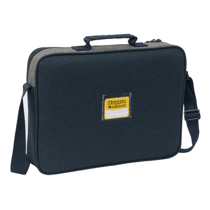 ghiozdan de școală Kappa Dark navy Gri Bleumarin 38 x 28 x 6 cm - Birou și papetărie, Material școlar și educațional