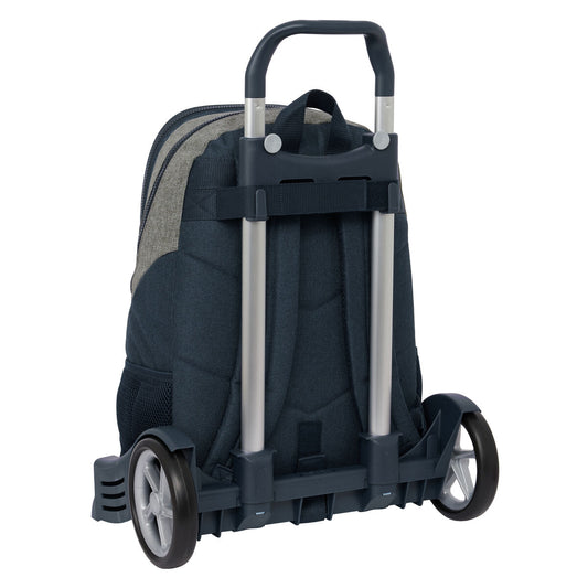 Ghiozdan cu Roți Kappa Dark navy Gri Bleumarin 32 x 44 x 16 cm - Birou și papetărie, Material școlar și educațional