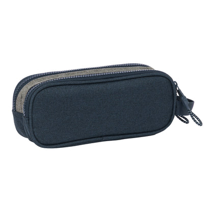Penar dublu Kappa Dark navy Gri Bleumarin 21 x 8 x 6 cm - Birou și papetărie, Material școlar și educațional