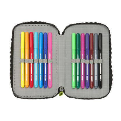 Creion dublu Nerf Get ready Negru 12.5 x 19.5 x 4 cm (28 Piese) - Birou și papetărie, Material școlar și educațional