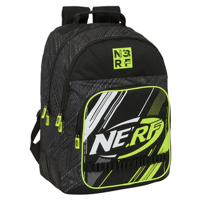 Ghiozdan Nerf Get ready Negru 32 x 42 x 15 cm - Birou și papetărie, Material școlar și educațional