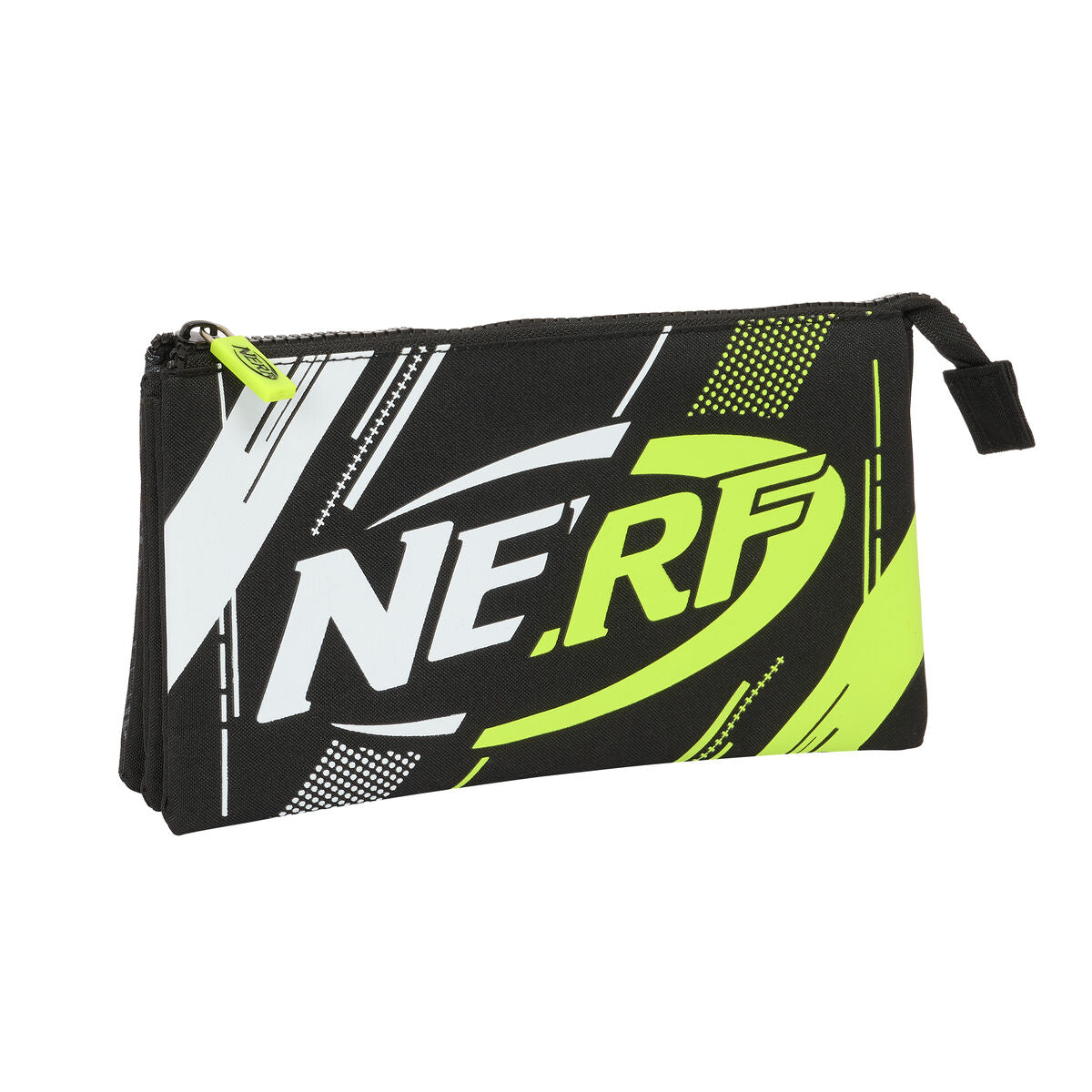 Penar triplu Nerf Get ready Negru 22 x 12 x 3 cm - Birou și papetărie, Material școlar și educațional