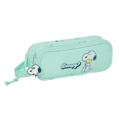Penar dublu Snoopy Groovy Verde 21 x 8 x 6 cm - Birou și papetărie, Material școlar și educațional